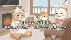 気温と湿度の不思議＆今日からできる加湿テク6選