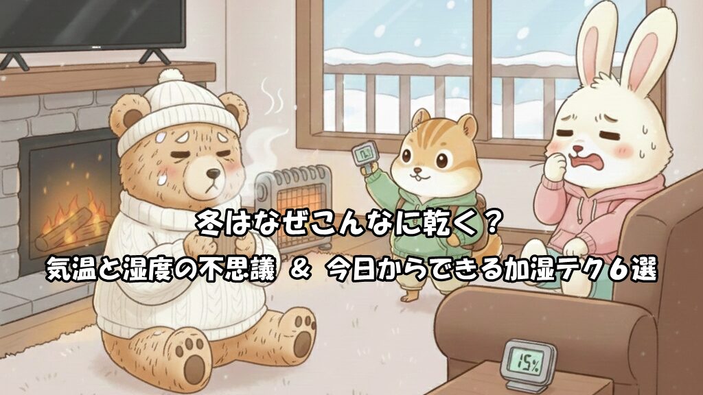 気温と湿度の不思議＆今日からできる加湿テク6選