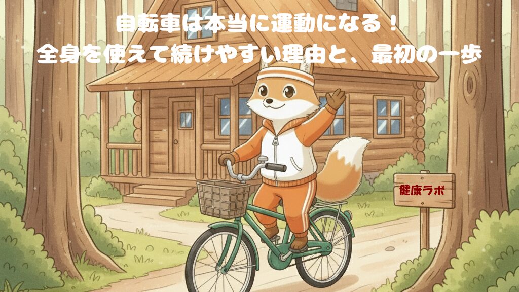 自転車は本当に運動になる！全身を使えて続けやすい理由と、最初の一歩