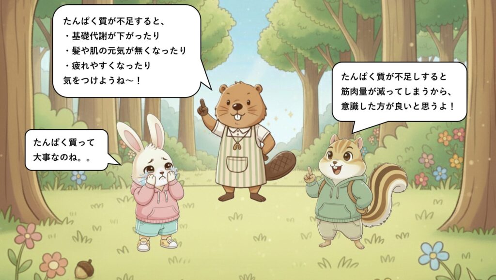 たんぱく質が不足すると、体に何が起こる？