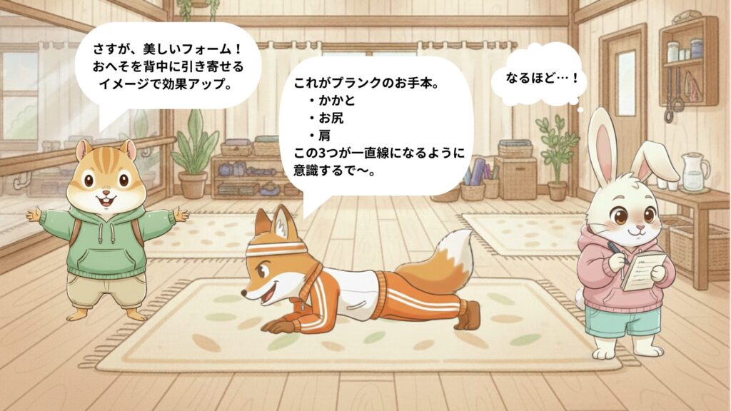 初心者向け｜基本のプランク姿勢