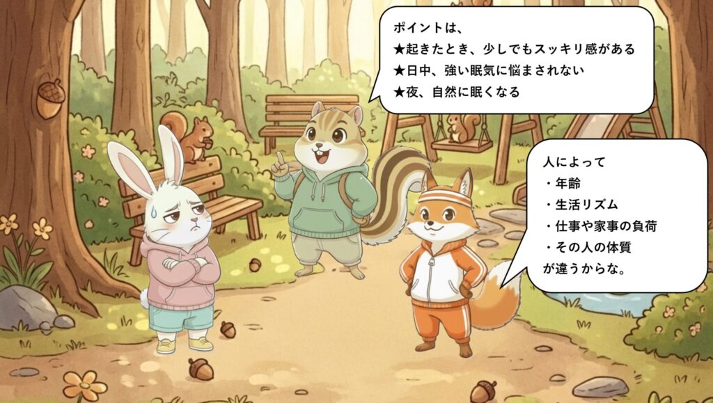 大切なのは「睡眠時間」より「自分に合っているか」