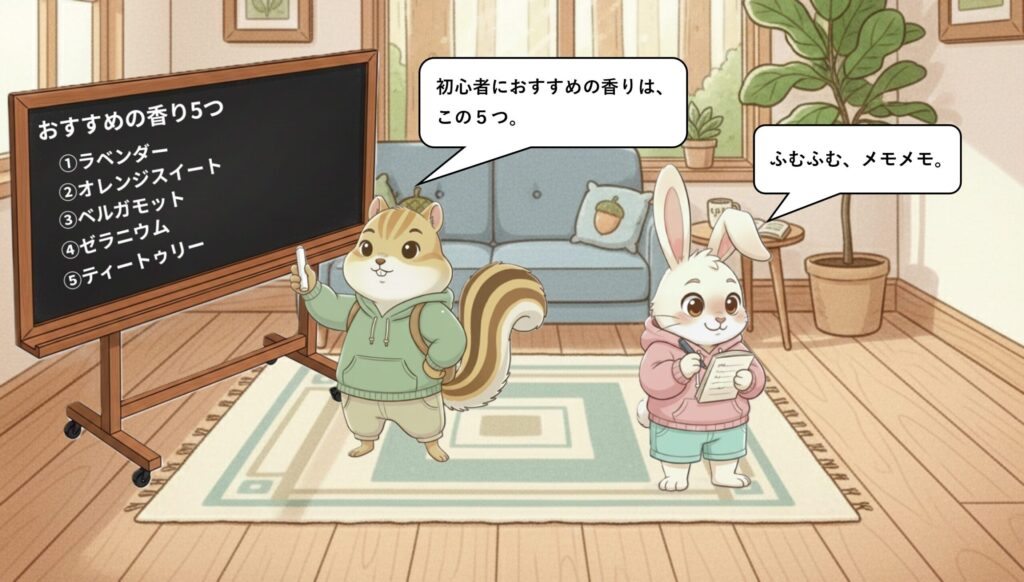 初心者におすすめのやさしい香り5つ