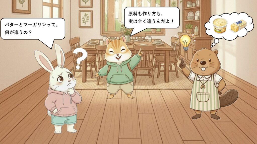 そもそも、バターとマーガリンは同じもの？
