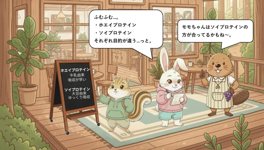 プロテインの種類を知ろう