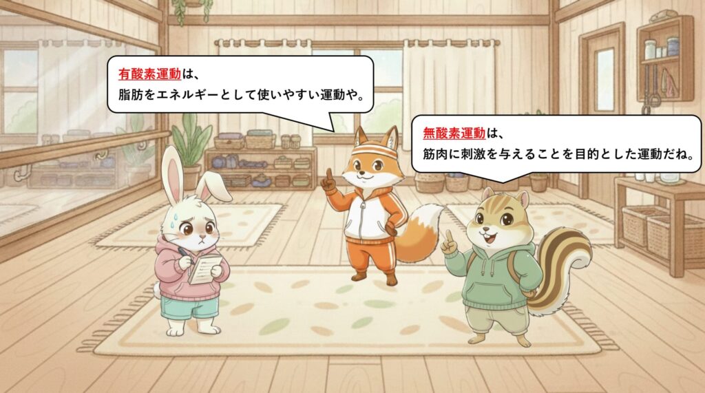 有酸素運動と無酸素運動の違いを、ざっくり整理