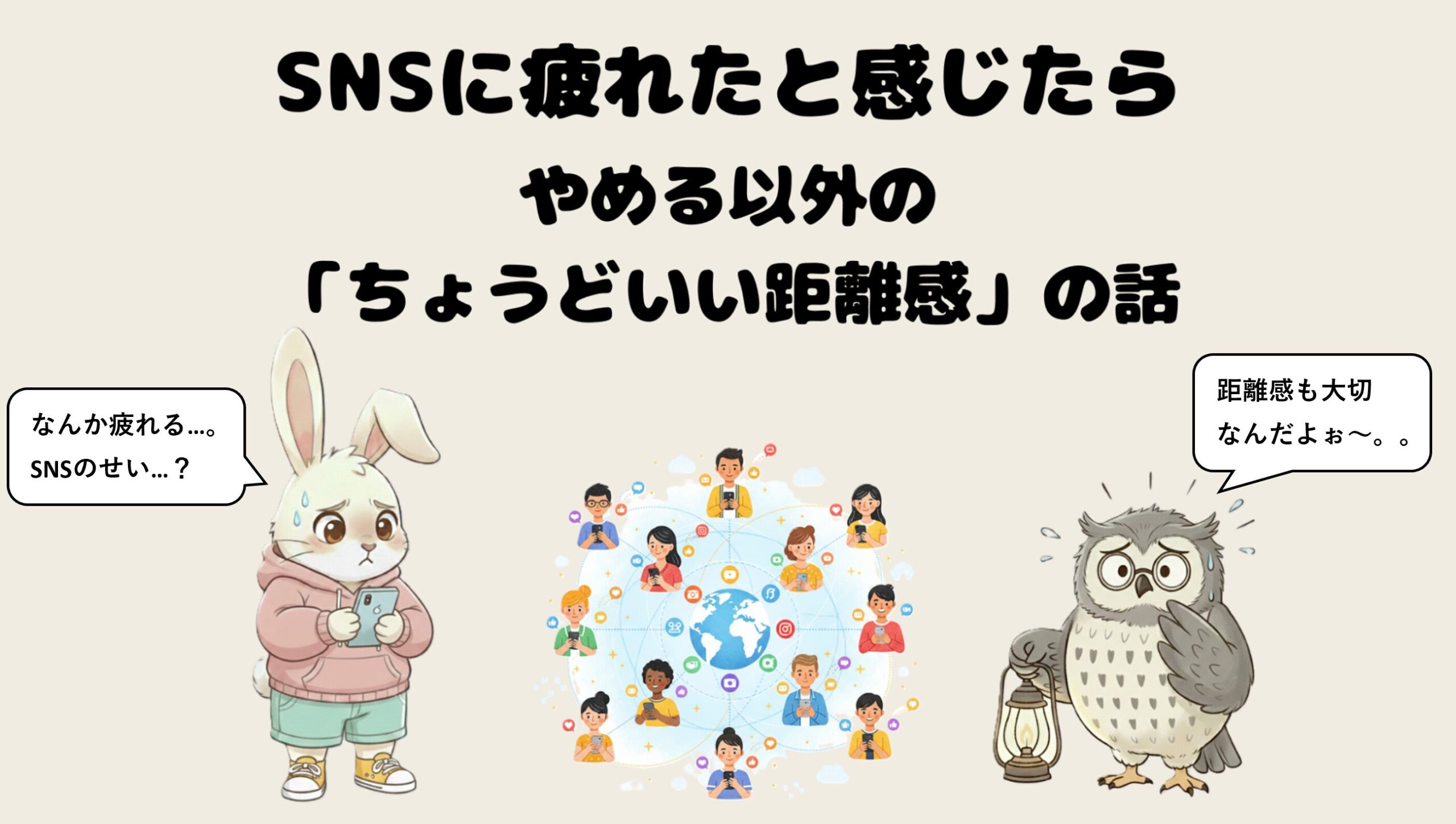 SNSに疲れたと感じたら|やめる以外の「ちょうどいい距離感」の話