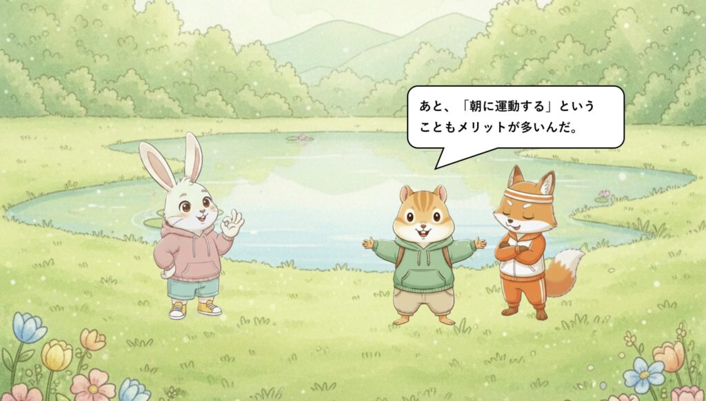 朝に体を動かす、という選択肢