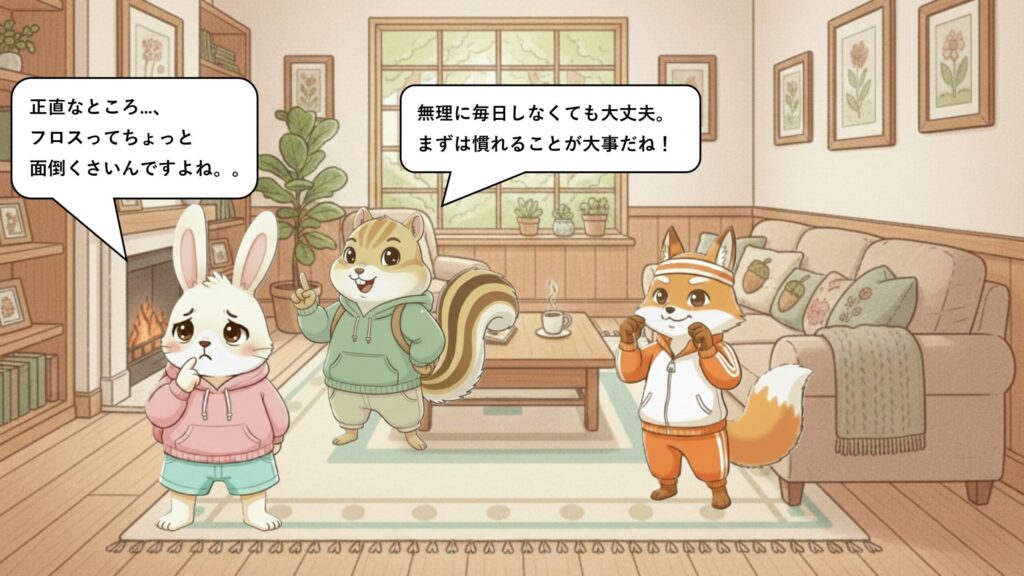 正直、フロスは面倒…それでも続けるコツ