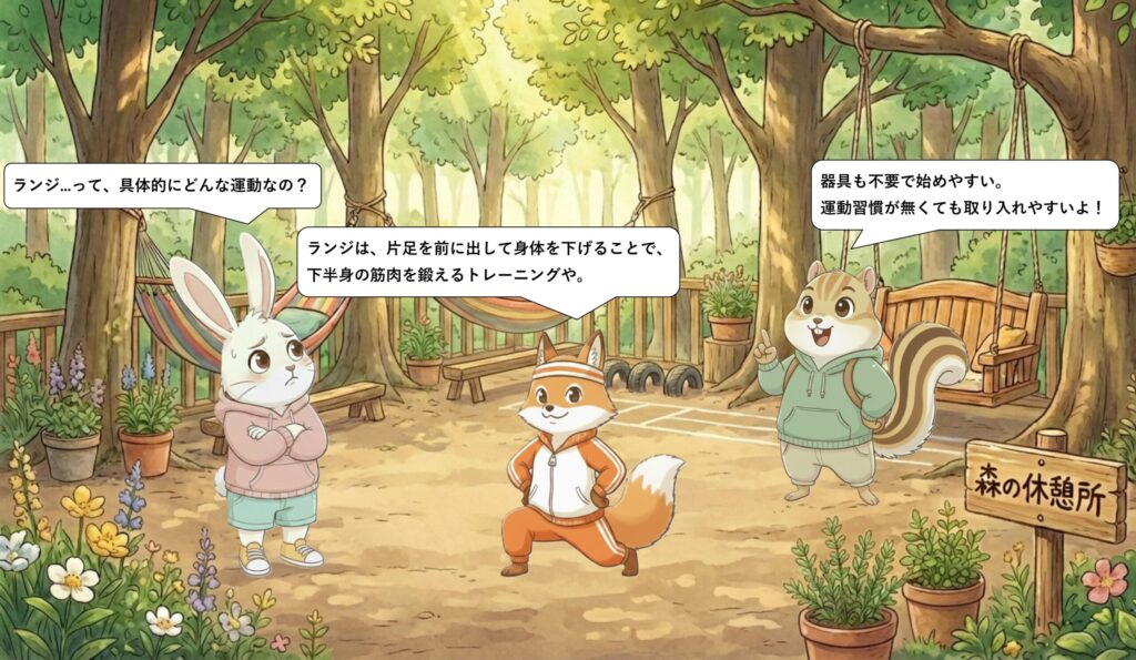 自宅でできる下半身トレーニング「ランジ」の基本