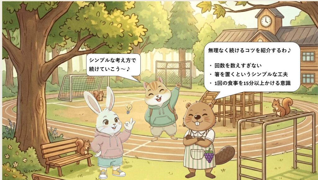 無理なく続けるためのコツ3つ