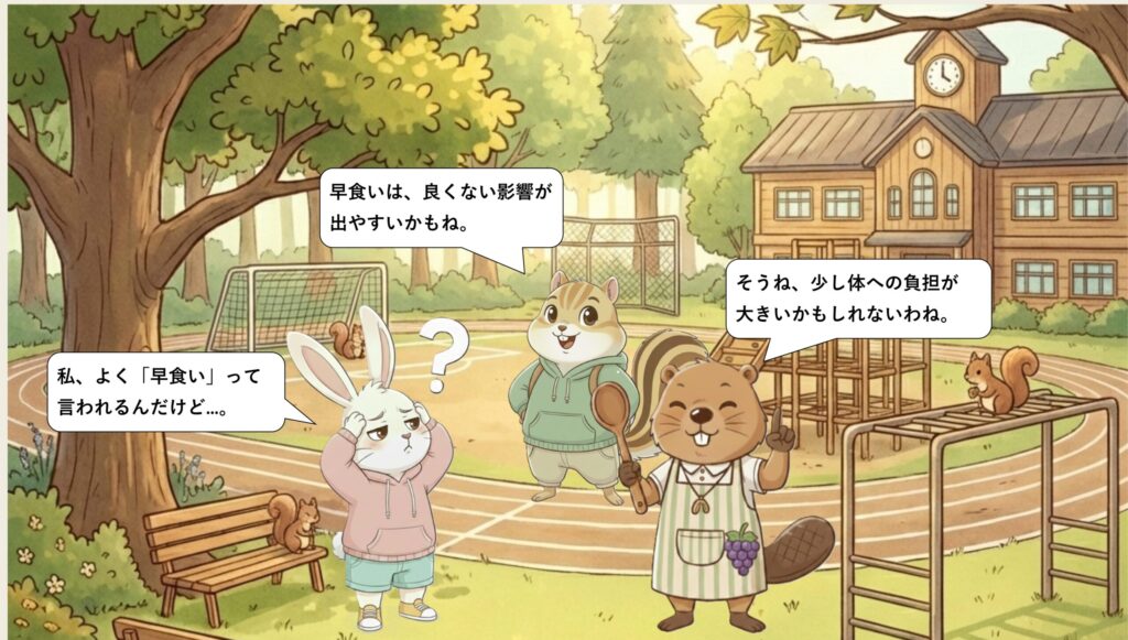 早食いが続くと起こりやすいこと