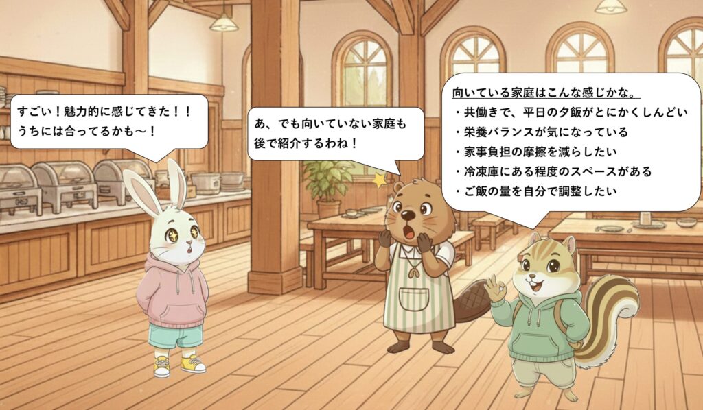 ワタミの宅食ダイレクトが向いている家庭