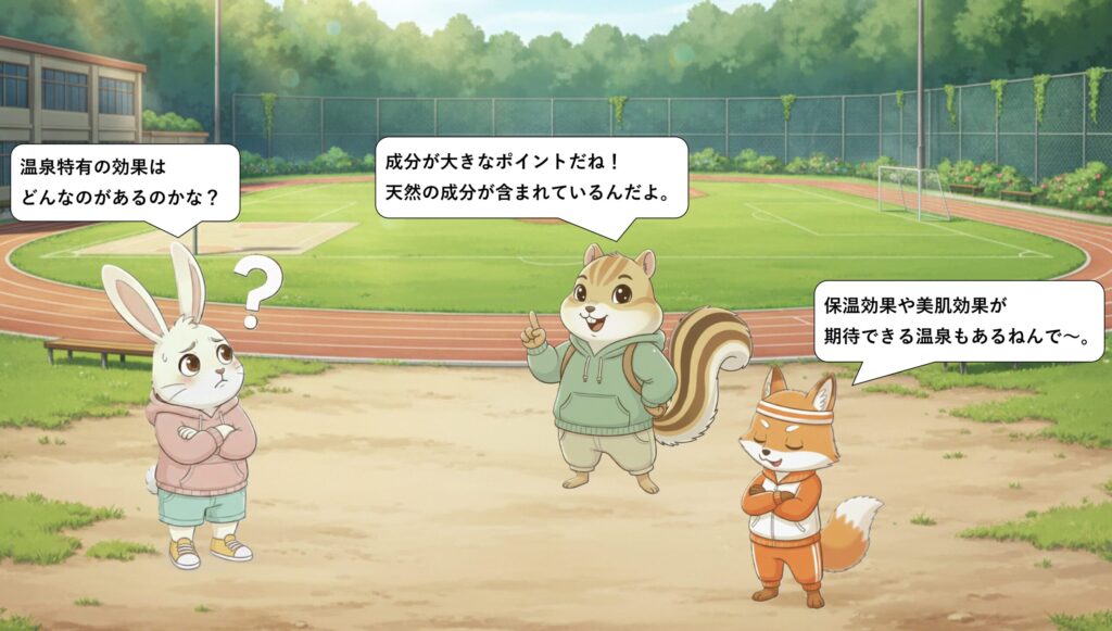 効果④ 温泉ならではの「成分作用」とは