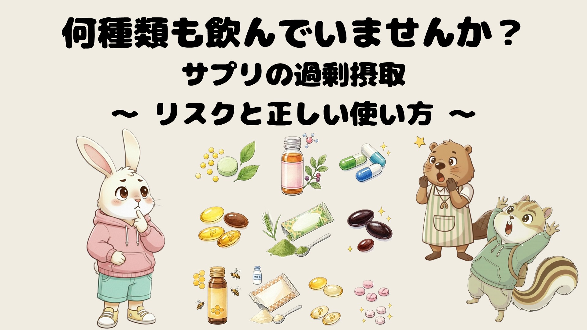 何種類も飲んでいませんか？サプリの過剰摂取リスクと正しい使い方