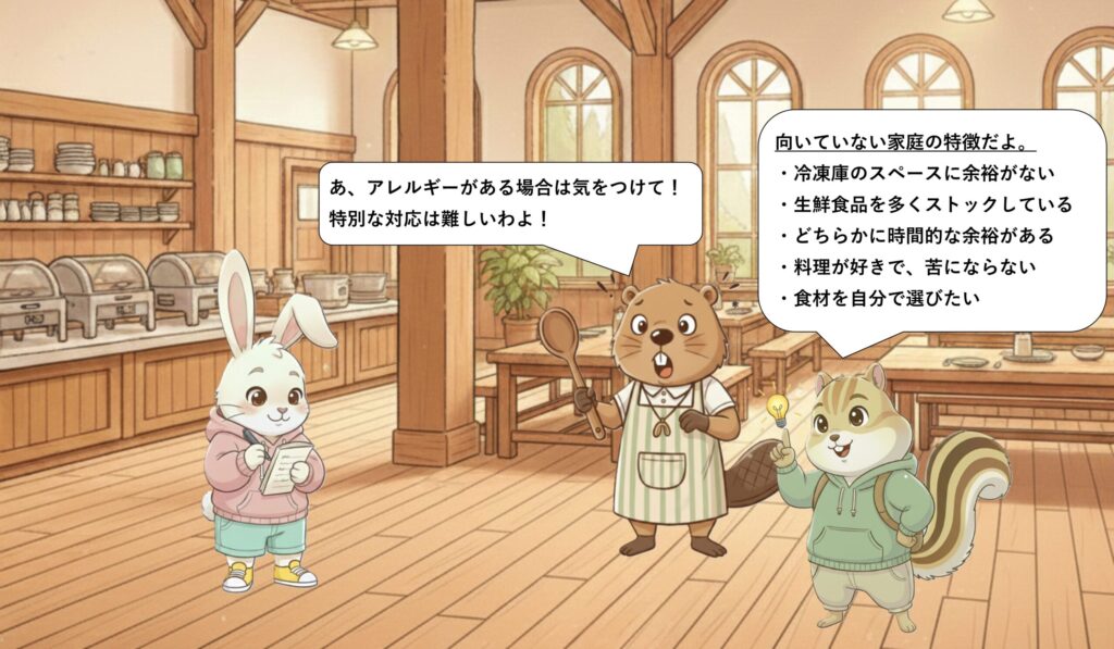 ワタミの宅食ダイレクトが向いていない家庭