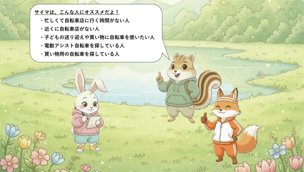 サイマはこんな人におすすめ