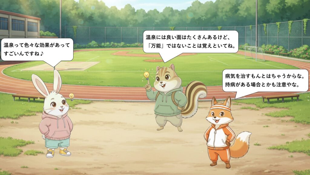 温泉は万能ではないという前提