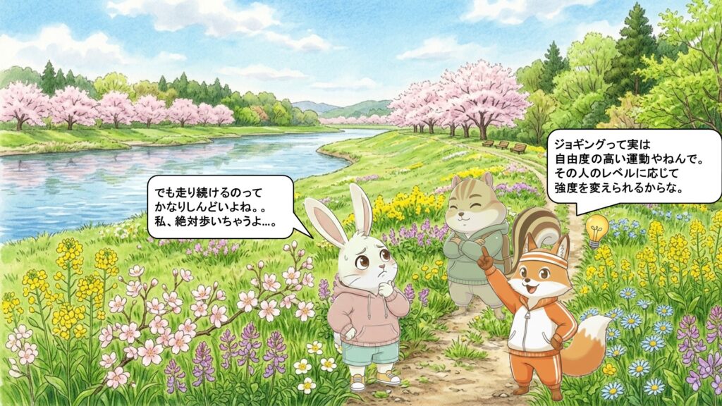 実はジョギングは「自分のペースでできる運動」