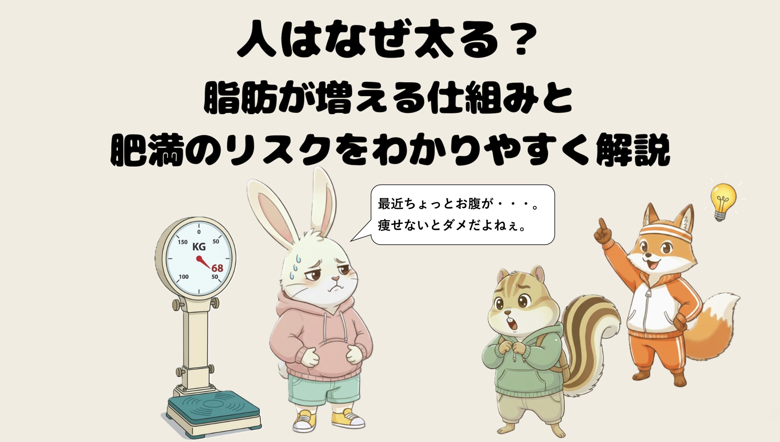 人はなぜ太る?脂肪が増える仕組みと肥満のリスクをわかりやすく解説