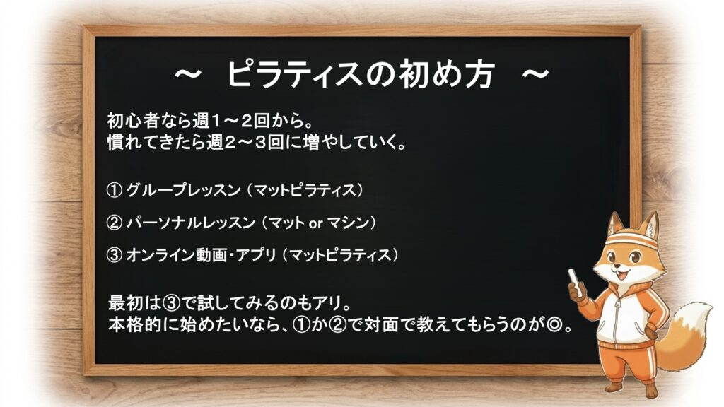 週に何回から始める?初心者が続けやすいポイント