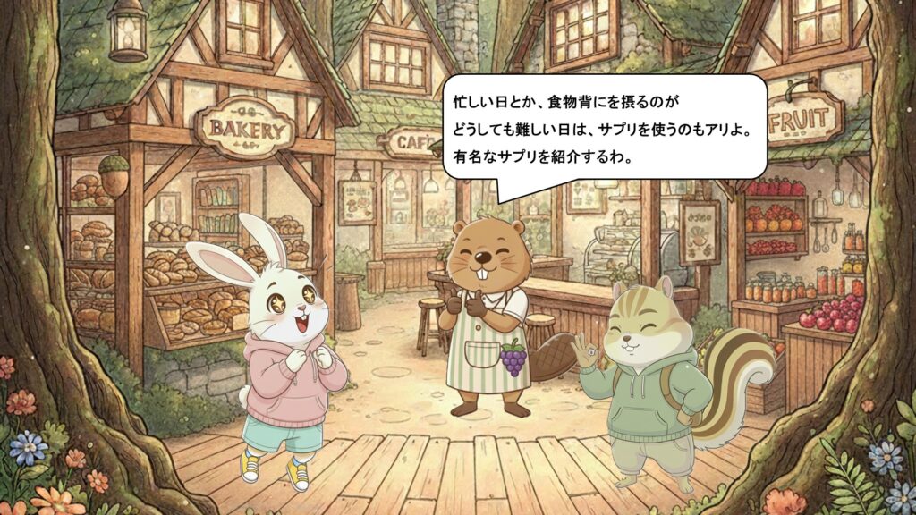 食事で足りないときはサプリを上手に活用しよう