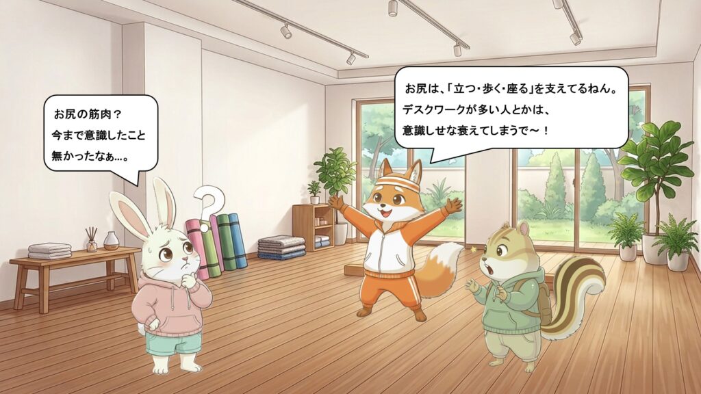 お尻の筋肉って、どんな役割をしてるの?