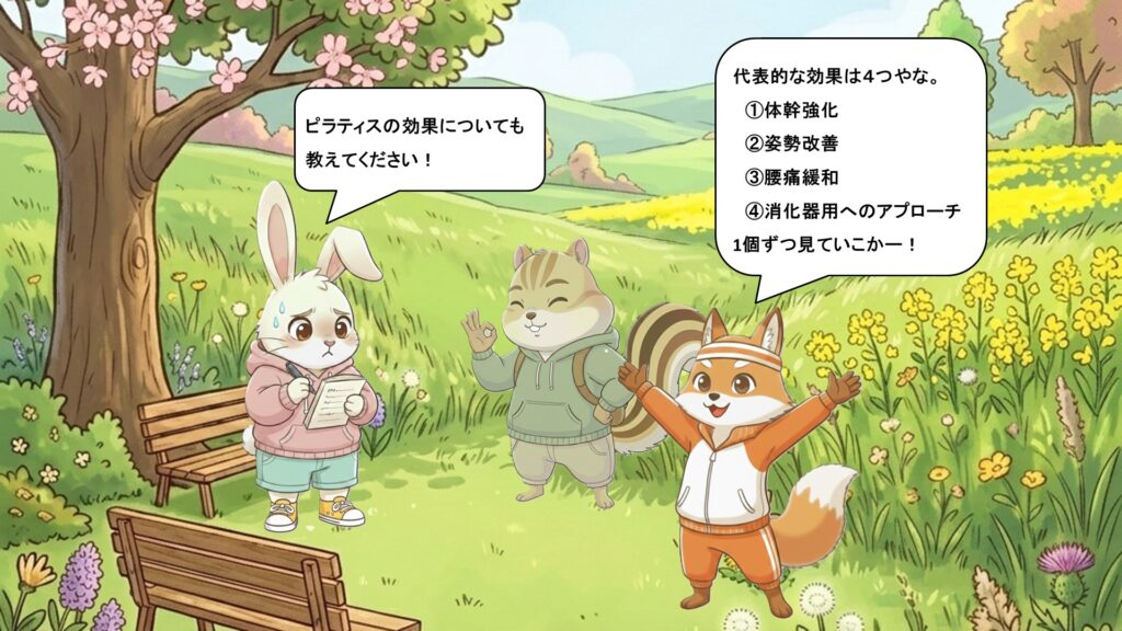 ピラティスで期待できる主な効果