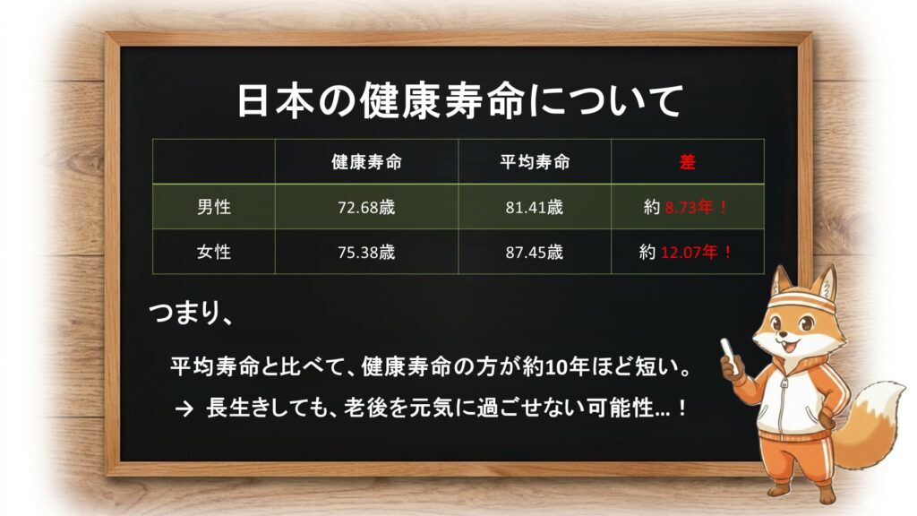 日本の健康寿命の「今」──数字で見るリアル
