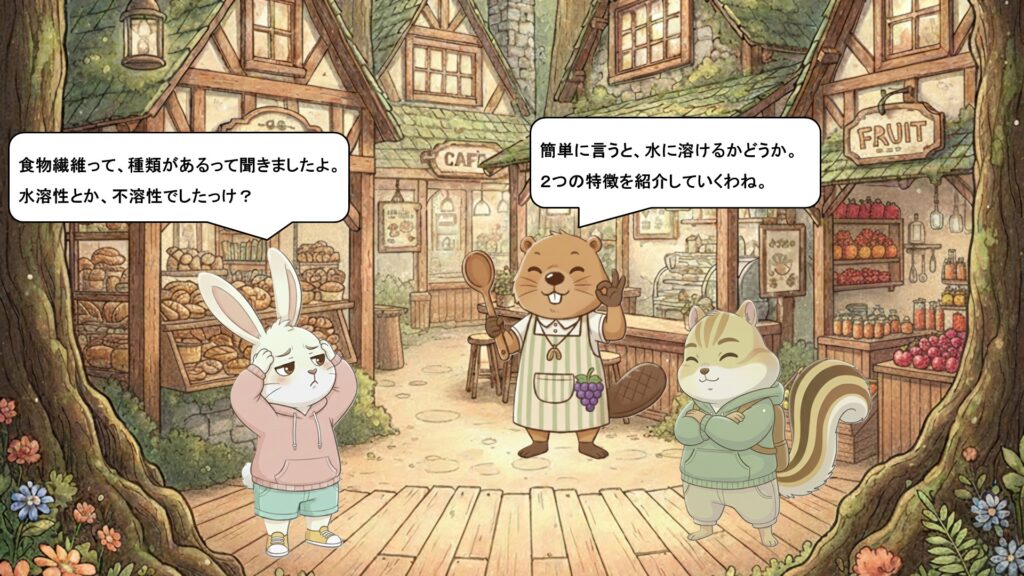 実は2種類ある！水溶性と不溶性、それぞれの働きの違い